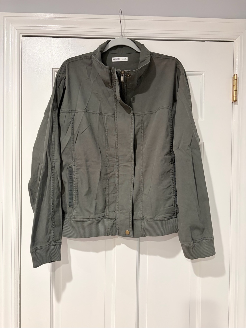 Sonoma Goods For Life Olive Green Utility Bomber Jacket XXL